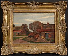 Eugen Kampf - Dorf in Flandern, 81370-2, Van Ham Kunstauktionen