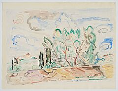 Hans Purrmann - Landschaft bei Florenz, 73195-3, Van Ham Kunstauktionen
