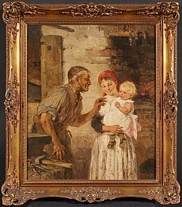 Hugo Oehmichen - Junge Familie, 82169-20, Van Ham Kunstauktionen