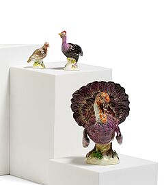 Meissen - Drei Miniaturvoegel, 80922-50, Van Ham Kunstauktionen