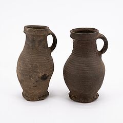 Wohl Siegburg - Gruppe von sechs Rillenkruegen, 76922-8, Van Ham Kunstauktionen