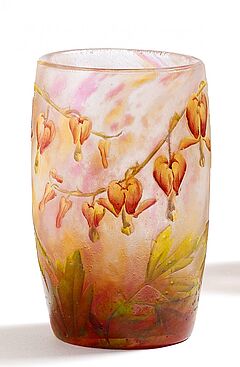 Daum Freres - Kleine Vase mit Traenenden Herzen, 57282-17, Van Ham Kunstauktionen