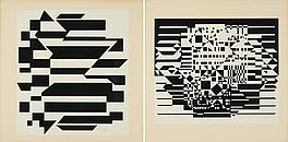 Victor Vasarely - Konvolut von 2 Druckgrafiken Aus Cinetique NB, 80374-1056, Van Ham Kunstauktionen