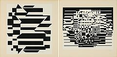 Victor Vasarely - Konvolut von 2 Druckgrafiken Aus Cinetique NB, 80374-1056, Van Ham Kunstauktionen