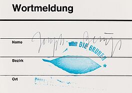 Joseph Beuys - Wortmeldung, 58062-175, Van Ham Kunstauktionen