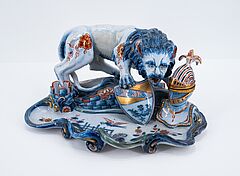 Emile Galle - Tintenzeug mit heraldischem Loewe, 65452-19, Van Ham Kunstauktionen