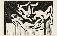 Ernst Ludwig Kirchner - Fliegende Menschen im Zirkus, 75537-1, Van Ham Kunstauktionen
