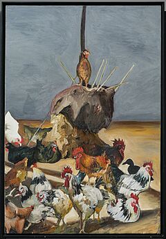 Karin Kneffel - Huehnerhof, 81774-2, Van Ham Kunstauktionen