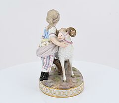 Meissen - Maedchen mit Ziegenbock und Maedchen mit Schaf, 73538-3, Van Ham Kunstauktionen