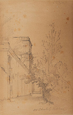 Oswald Achenbach - Italienischer Palast, 69927-5, Van Ham Kunstauktionen