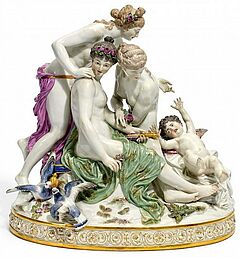 Meissen - Grosse Gruppe Drei Grazien mit Amor, 56004-33, Van Ham Kunstauktionen