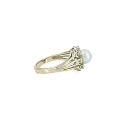 Pearl-Diamond-Ring, 82243-5, Van Ham Kunstauktionen