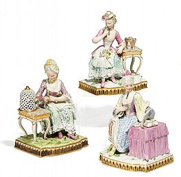 Meissen - Allegorien Der Geruch Das Sehen Das Gefuehl, 59636-2, Van Ham Kunstauktionen