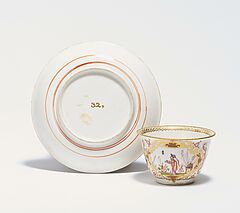 Meissen - Koppchen und Untertasse mit Chinoiserien, 73258-3, Van Ham Kunstauktionen