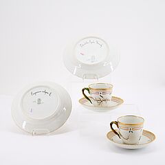 Royal Copenhagen - Zehn Kaffeegedecke Flora Danica, 81855-1, Van Ham Kunstauktionen