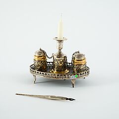 Schreibzeug mit Kerzenhalter, 81741-22, Van Ham Kunstauktionen