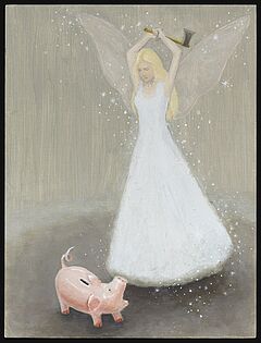 Irene Bisang - Fee mit Sparschwein, 300001-512, Van Ham Kunstauktionen