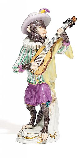 Meissen - Gitarrenspieler aus der Affenkapelle, 59766-12, Van Ham Kunstauktionen