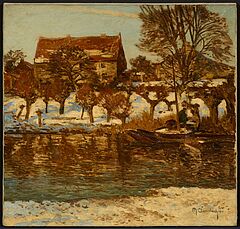 Max Clarenbach - Wintersonne an der Erft, 80213-4, Van Ham Kunstauktionen