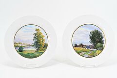 Meissen - Vier Teller mit Landschaftsansichten, 75074-12, Van Ham Kunstauktionen
