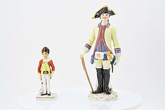 Meissen - Zwei Soldaten in Uniform, 75074-20, Van Ham Kunstauktionen