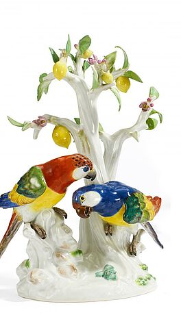 Meissen - Papageienpaar unter Zitronenbaum, 65685-17, Van Ham Kunstauktionen