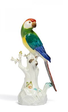 Meissen - Papagei auf Stamm, 81778-1, Van Ham Kunstauktionen