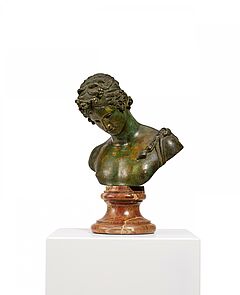 Fonderia Sommer - Bueste des Dionysos sog Narziss von Pompeji - nach der Antike, 82010-2, Van Ham Kunstauktionen