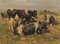 Georg Wolf - Kühe auf der Weide, 81700-2, Van Ham Kunstauktionen