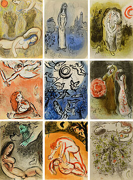 Marc Chagall - Konvolut von 18 Lithografien Aus Dessins pour la Bible, 64067-30, Van Ham Kunstauktionen