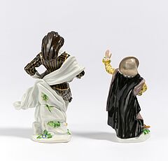 Meissen - Dottore Boloardo und Harlekin aus der Commedia dellArte, 75074-23, Van Ham Kunstauktionen
