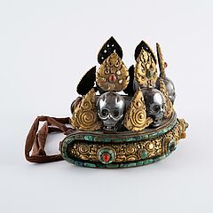 Zeremonialkrone eines Lamas, 76654-59, Van Ham Kunstauktionen