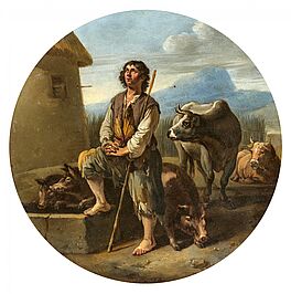 Jacob van Staverden - Der verlorene Sohn als Hirte bei den Tieren, 81530-1, Van Ham Kunstauktionen