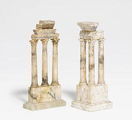 Italien - Zwei Modelle roemischer Tempel, 69840-31, Van Ham Kunstauktionen