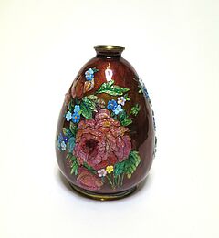 Limoges Camille Faure - Kleine Vase mit Blumenbouquets, 73308-8, Van Ham Kunstauktionen
