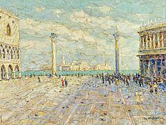 Otto Eduard Pippel - Auf dem Markusplatz in Venedig, 76765-1, Van Ham Kunstauktionen