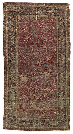 Tierbaumteppich Indien  Moghulstil, 59901-1, Van Ham Kunstauktionen