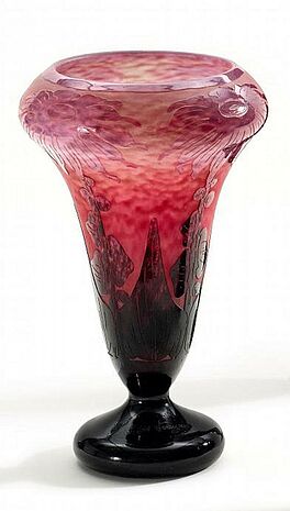 Verreries Schneider Le Verre Francais - Balustervase Dahlias, 55892-1, Van Ham Kunstauktionen