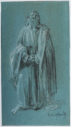 Eduard von Gebhardt - Nach oben blickender stehender Mann, 69927-4, Van Ham Kunstauktionen