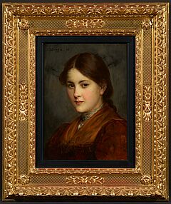Franz von Defregger - Portraet einer jungen Tirolerin, 75151-4, Van Ham Kunstauktionen