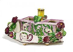 Proskau - Grosses Schreibzeug mit aufgelegten Rosen, 56232-48, Van Ham Kunstauktionen
