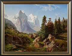 Johannes Bartholomaeus Duntze - Schweizerlandschaft, 81574-1, Van Ham Kunstauktionen