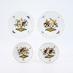 Meissen - Kleines Tête-à-tête-Service mit Vogelmalerei, 82203-1, Van Ham Kunstauktionen