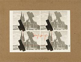 Joseph Beuys - halbiertes Filzkreuz ueber Koeln, 55239-24, Van Ham Kunstauktionen