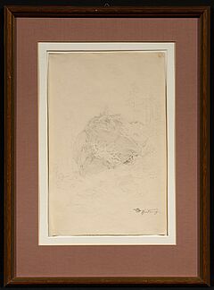 Carl Spitzweg - Felsblock im Wald, 75390-10, Van Ham Kunstauktionen