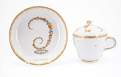 Meissen - Deckeltasse mit Girlandendekor C, 75714-6, Van Ham Kunstauktionen