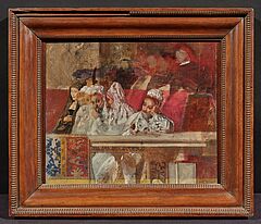 Orientalische Frauen vor einer Balustrade, 77740-12, Van Ham Kunstauktionen