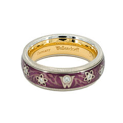 Wellendorff - Enamel-Diamond-Ring, 82129-5, Van Ham Kunstauktionen