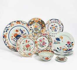 Zehn Export-Porzellane mit floralem Dekor, 64531-32, Van Ham Kunstauktionen