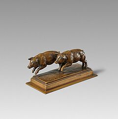 August Gaul - Zwei galoppierende Ferkel, 81953-1, Van Ham Kunstauktionen